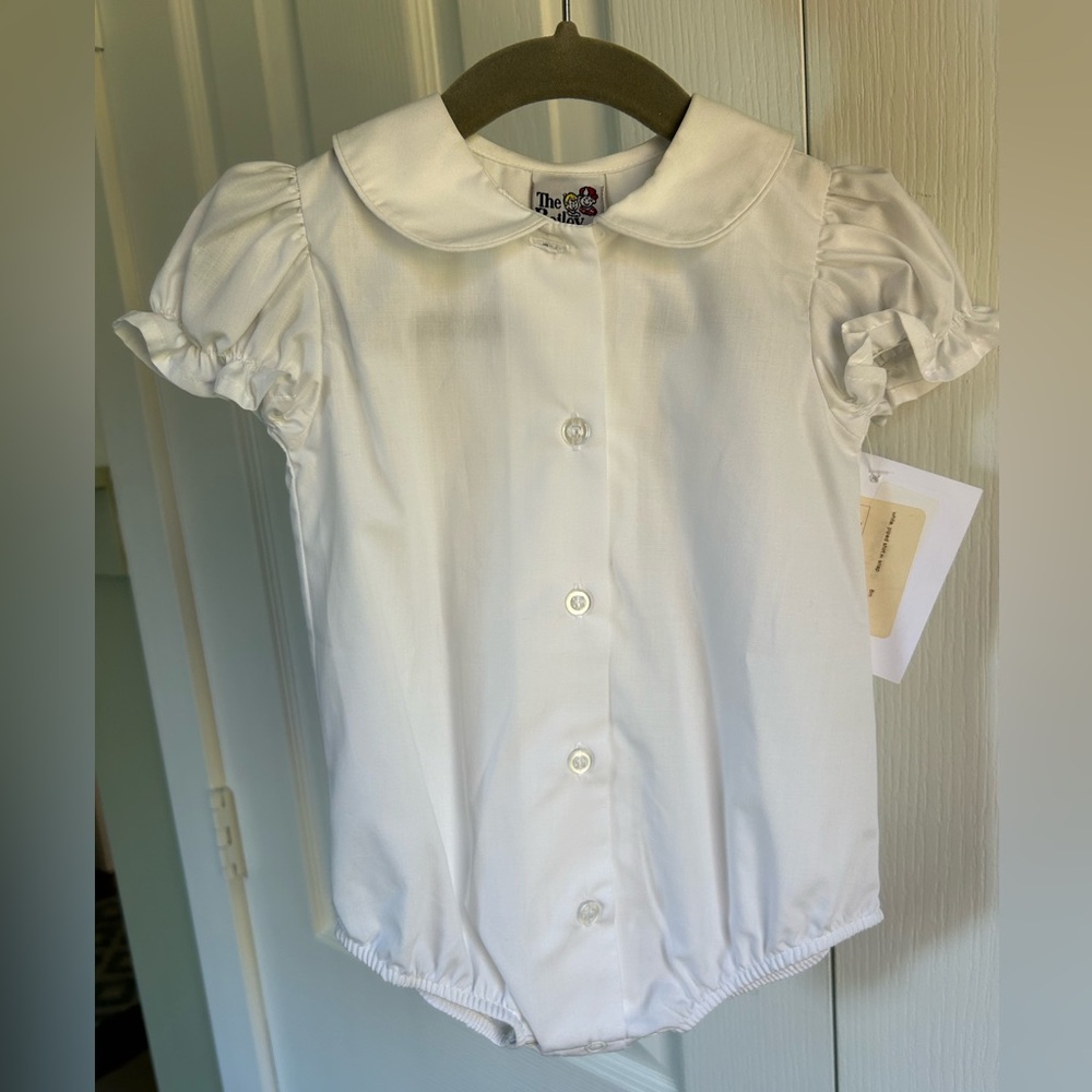 Bailey boys peter pan collar onesie